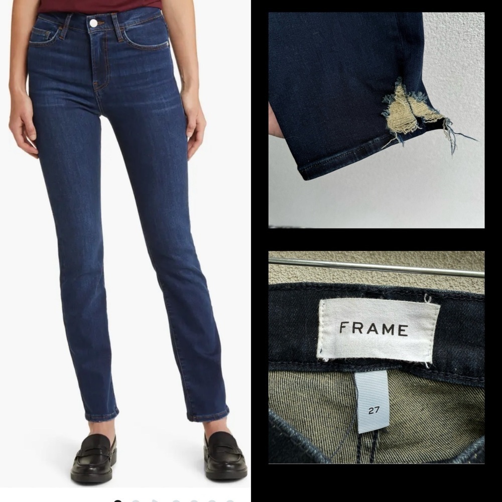 Frame Blue Le High Straight Denim Jeans 27